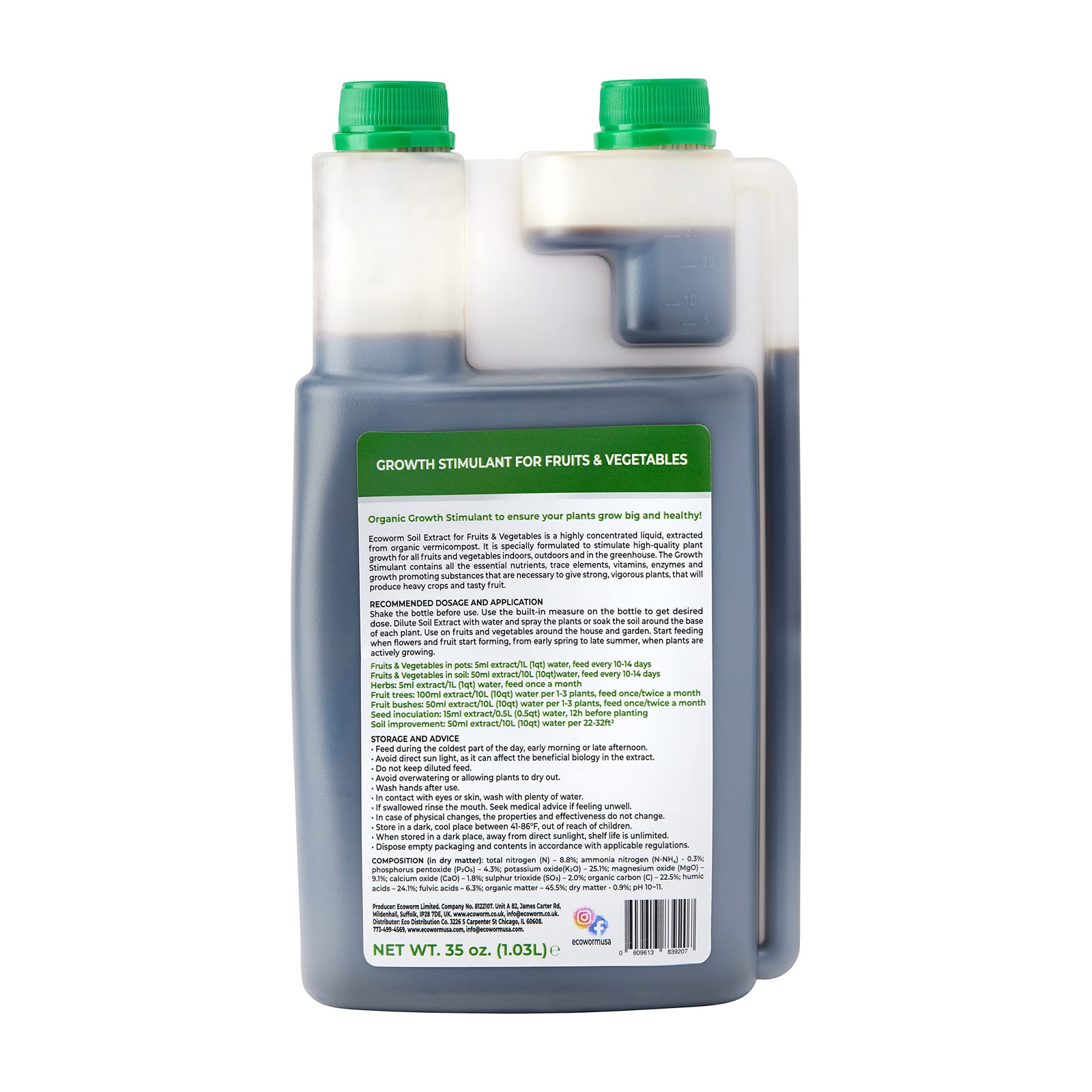 Ecoworm Soil Extract – Organic Liquid Vermicompost Fertilizer Soil Microbe B... gallery