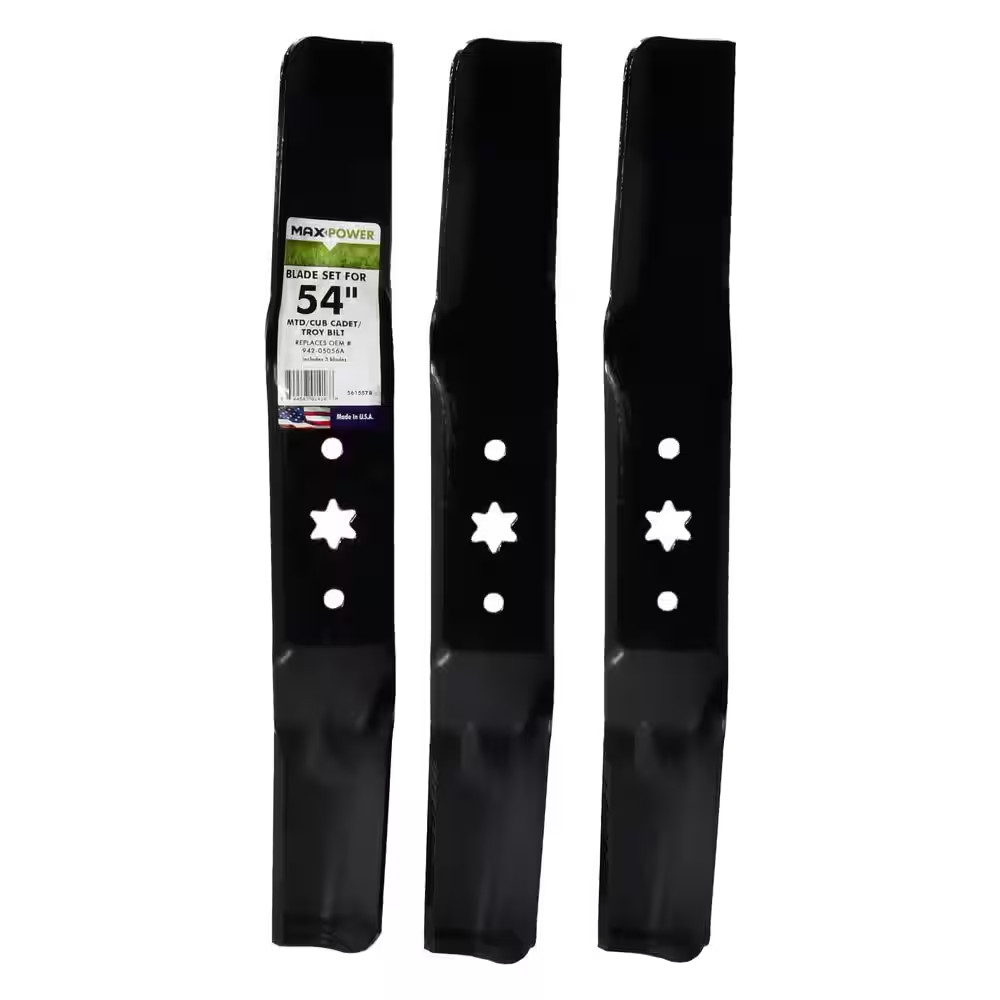 3 Blade Set for Many 54 In. Cut MTD, Cub Cadet, Troy-Bilt, Craftsman Mowers Repl gallery