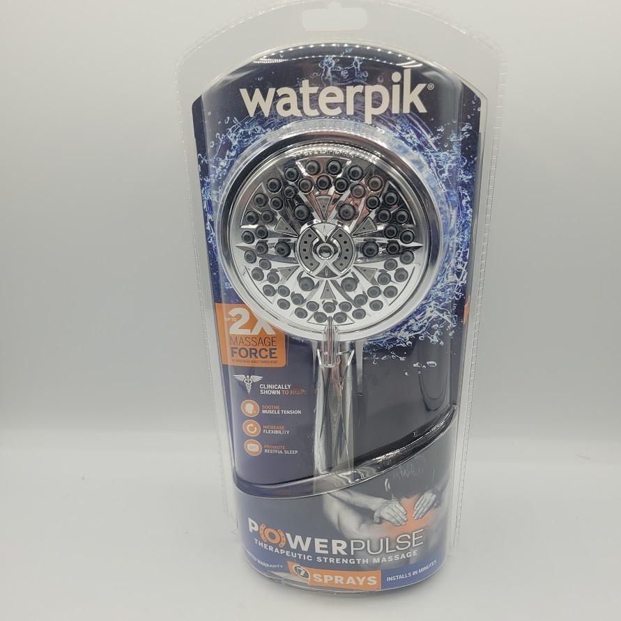 Waterpik PowerPulse 7 Spray Wall Mount Handheld Shower Head in Brushed Nickel gallery
