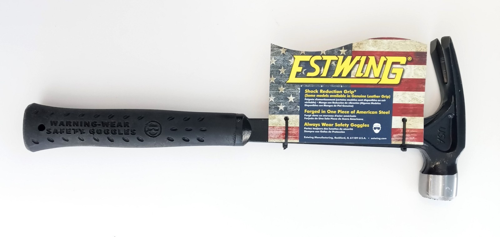 Estwing Ultra Framing Hammer 19oz Vinyl Gripped, Milled Face, USA Made EB-19SM gallery