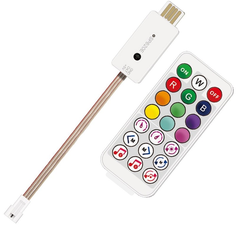 Bluetooth-Compatible APP USB 5V LED Controller For WS2812b IC pixel led Strip gallery