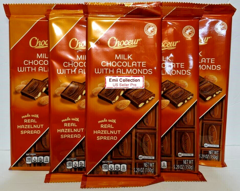 Choceur Austria Milk Chocolate with Almonds Bars Bundle 5.29oz 150g gallery