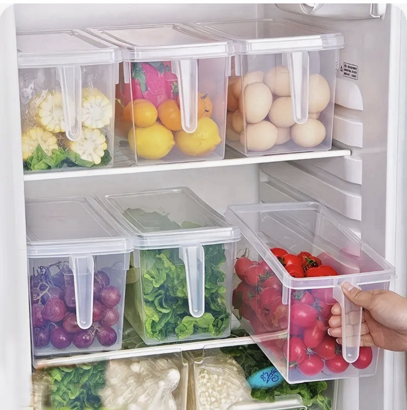 8pcs of Vegetable Refrigerator Storage Boxes Suitable for Kitchen Fruit Storage gallery
