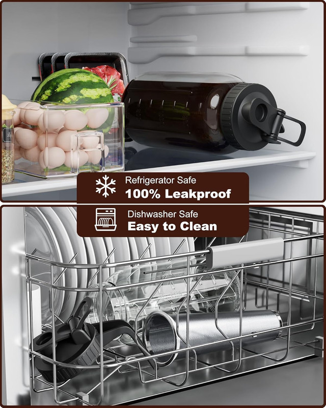 Cold Brew Coffee Maker 64Oz, Iced Coffee Maker with 304 Stainless Steel Filter, gallery