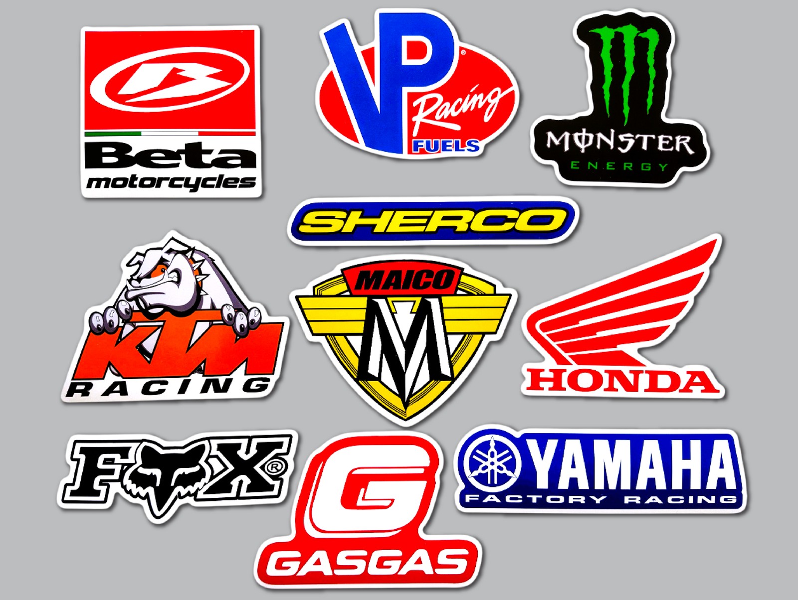 Motocross Vinyl Sticker Lot (10 Pack) SET 1 dirt bike offroad supercross race gallery