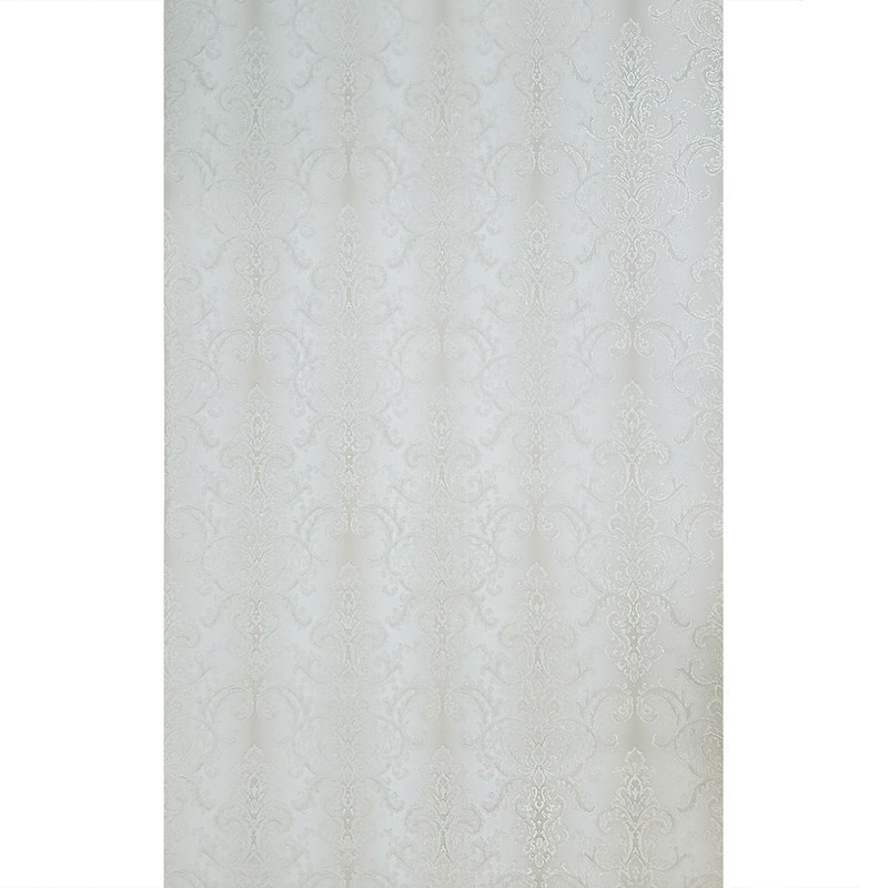 Embossed Wallpaper ombre off White ivory gold metallic textured Victorian damask gallery