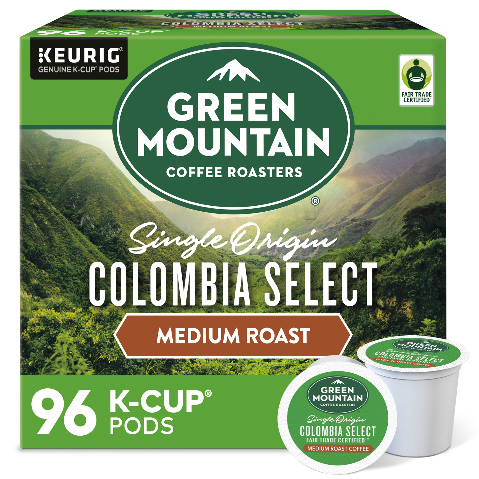 Green Mountain Coffee Colombia Select, Keurig K-Cup Pod, Medium Roast, 96 Count gallery