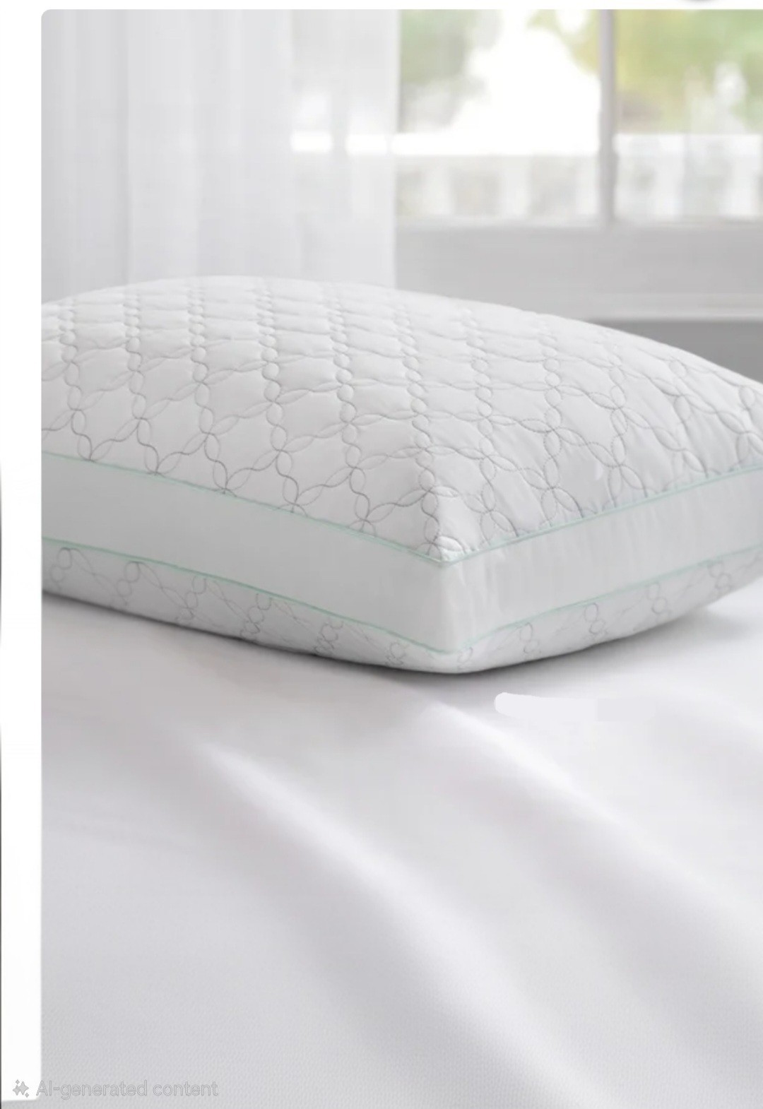 Martha Stewart Garden Trellis Quilted Bed Pillows 18x26in - Set of 2 gallery
