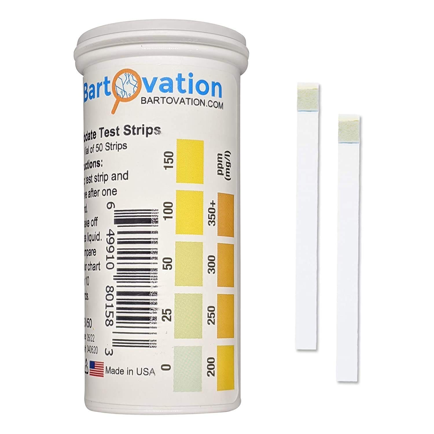 Molybdate Test Strip 0-350+ ppm [Vial of 25 Strips] gallery