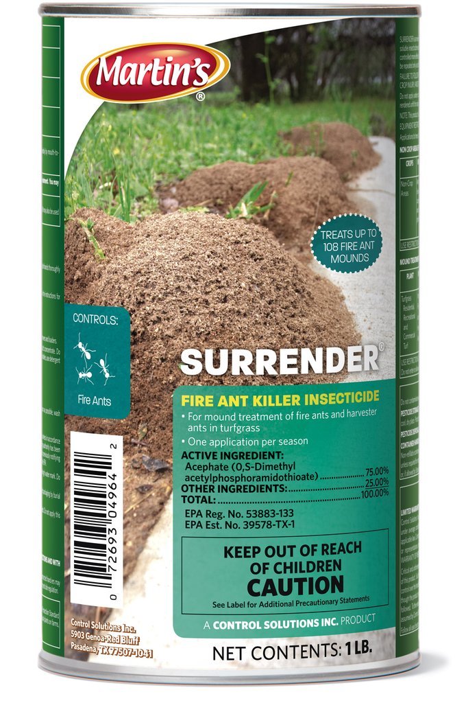 Martin's Surrender Acephate 75% Fire Ant Killer Mound Insecticide - 1 lb. Can gallery