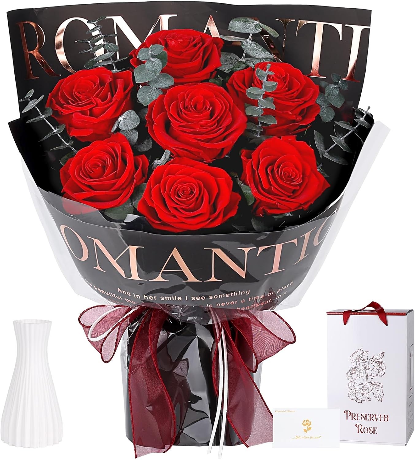 Flowers for Delivery Preserved Fresh Flower Bouquet Mothers Day Roses Gifts for gallery