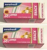 Portion Control Snack Bags clear 3-1/2" x 5-7/8" zipper seal 2 x 40ct Surefresh gallery
