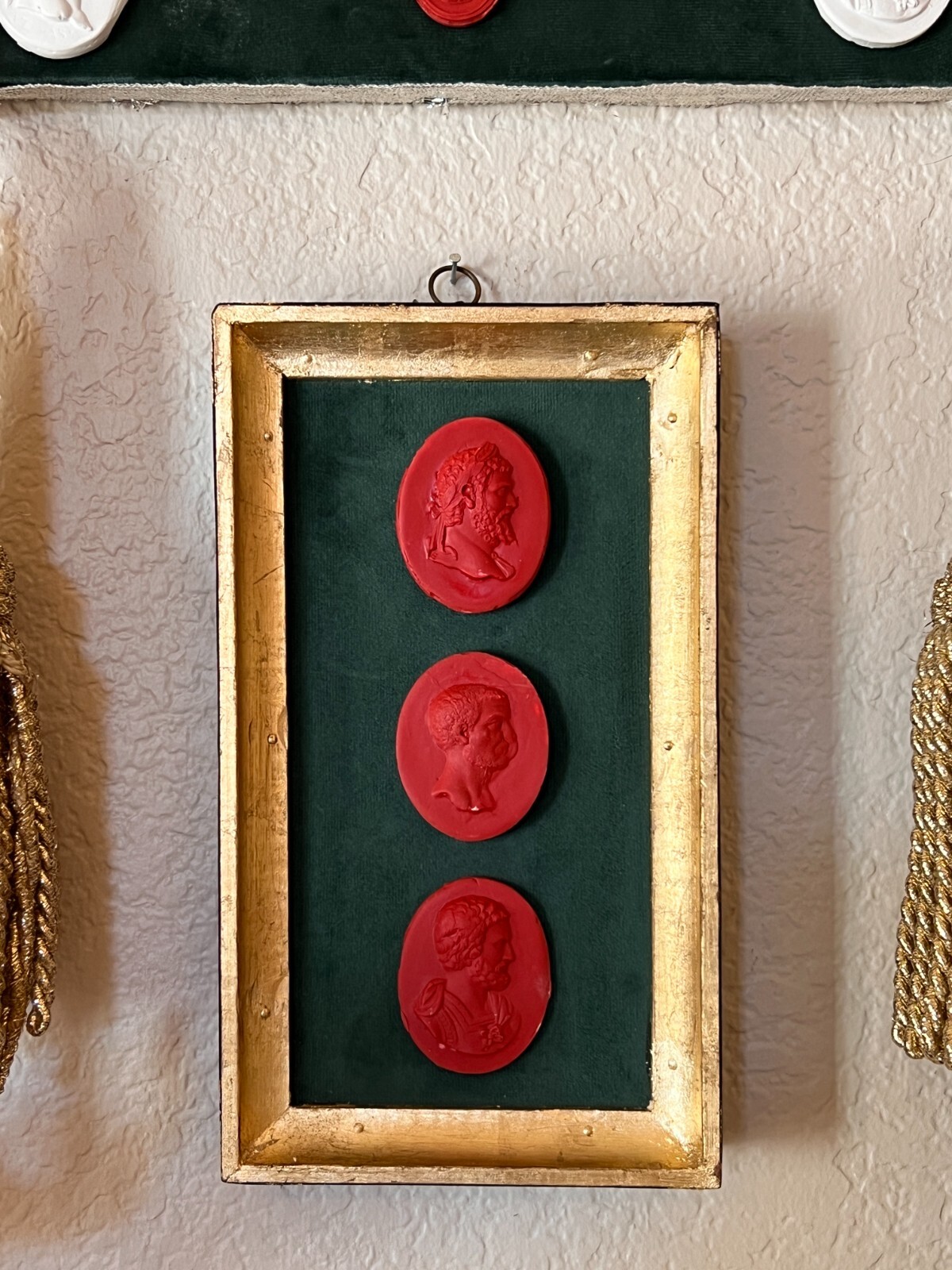 Classical Georgian Inspired Red Cast Emperor Profile Set on the Green Velvet & G gallery