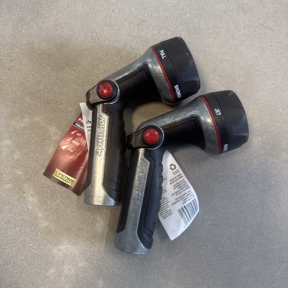 2x Husky Multi-Pattern Thumb Control Nozzle Heavy-Duty 1010 028 540