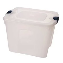 Homz 8520Grcl.08 Stackable Storage Tote W/ Lid, 22 Gal, 23-3/4 In L X 18 In W X