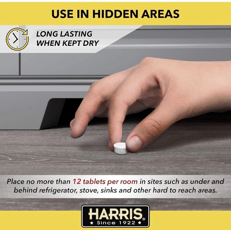 Harris Roach Tablets, Boric Acid Roach and Insects Killer with Lure, Alternative gallery