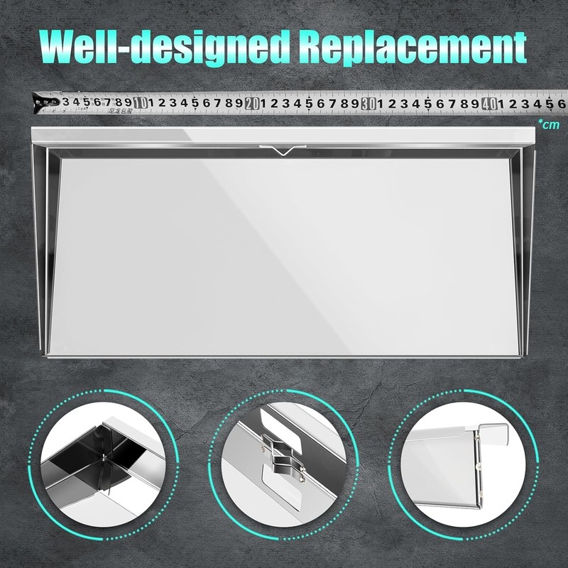 A10-902 Rectangular Grill Serving Shelf w/ Removable Cutting Board for 9” x 18" gallery