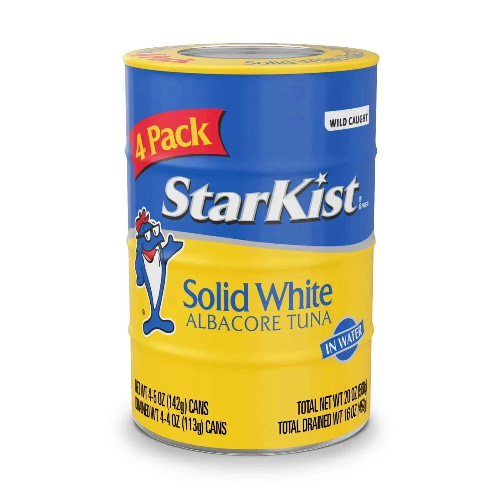 Starkist Solid White Albacore Tuna In Water 25% Less Sodium, Wild Caught, 26g Pr gallery