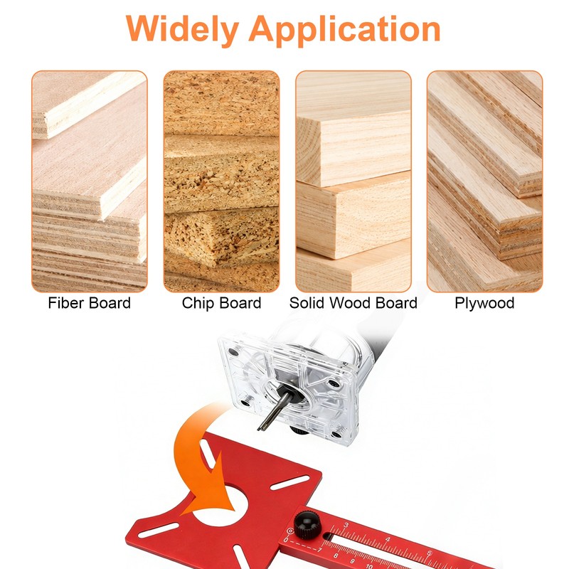 Multifunctional Router Circle Cutting Jig 4 in 1 Router Milling Groove Bracket gallery