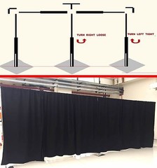 ADJUSTABLE QUICK BACKDROP KIT 12 FT TALL x 24 FT- 60 FT WIDE PIPE WITHOUT DRAPE