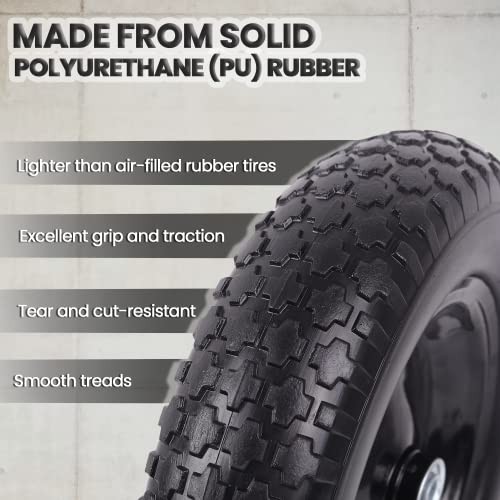Solid 14.5" Flat Free Tire - Solid 4.80/4.00 gallery