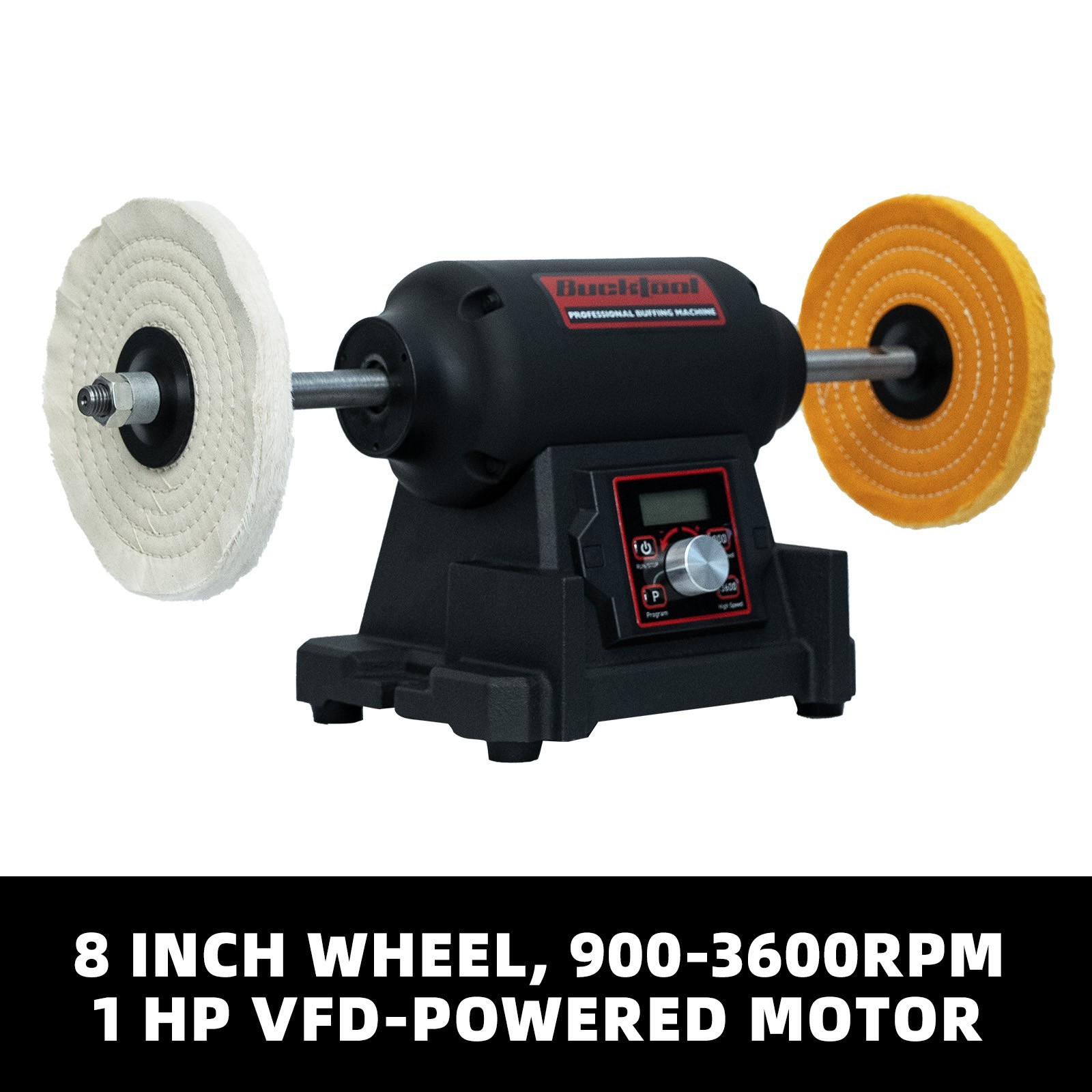 BUCKTOOL 1HP VFD Motor 8-Inch Variable Speed Bench Buffer Polisher TDS-I200VBG gallery