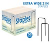 EXTRA WIDE Landscape Staples 6 Inch x 2 Inch (50 Pack)~ SOD Fabric 9 Gauge gallery