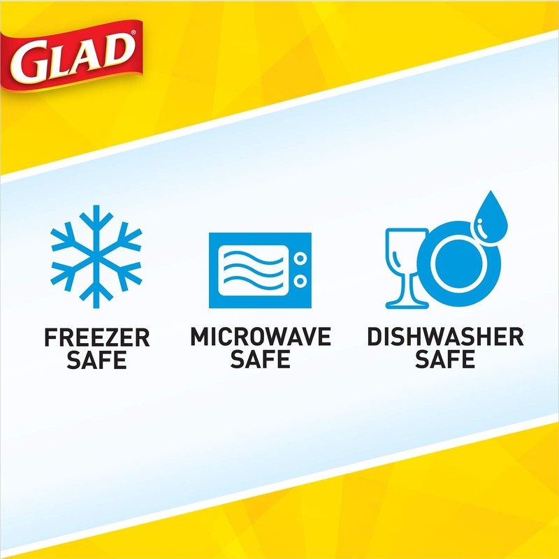 GladWare Soup Salad Everyday Use Medium Rectangle Storage Hold up to 24oz, 5ct gallery