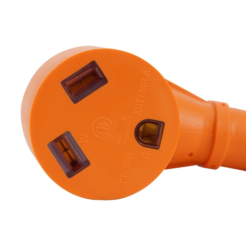 Camping Power Adapter 15A-30A Generator Cable Pure Copper Wire ETL Certified 12" gallery