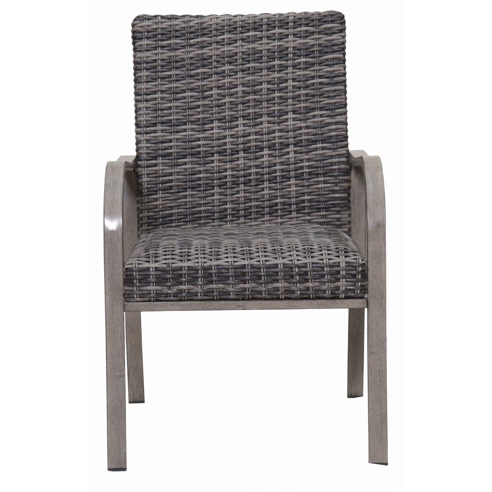 2PC Outdoor Dining Chair, Hand -painted frame, water washed cotton Seat gallery