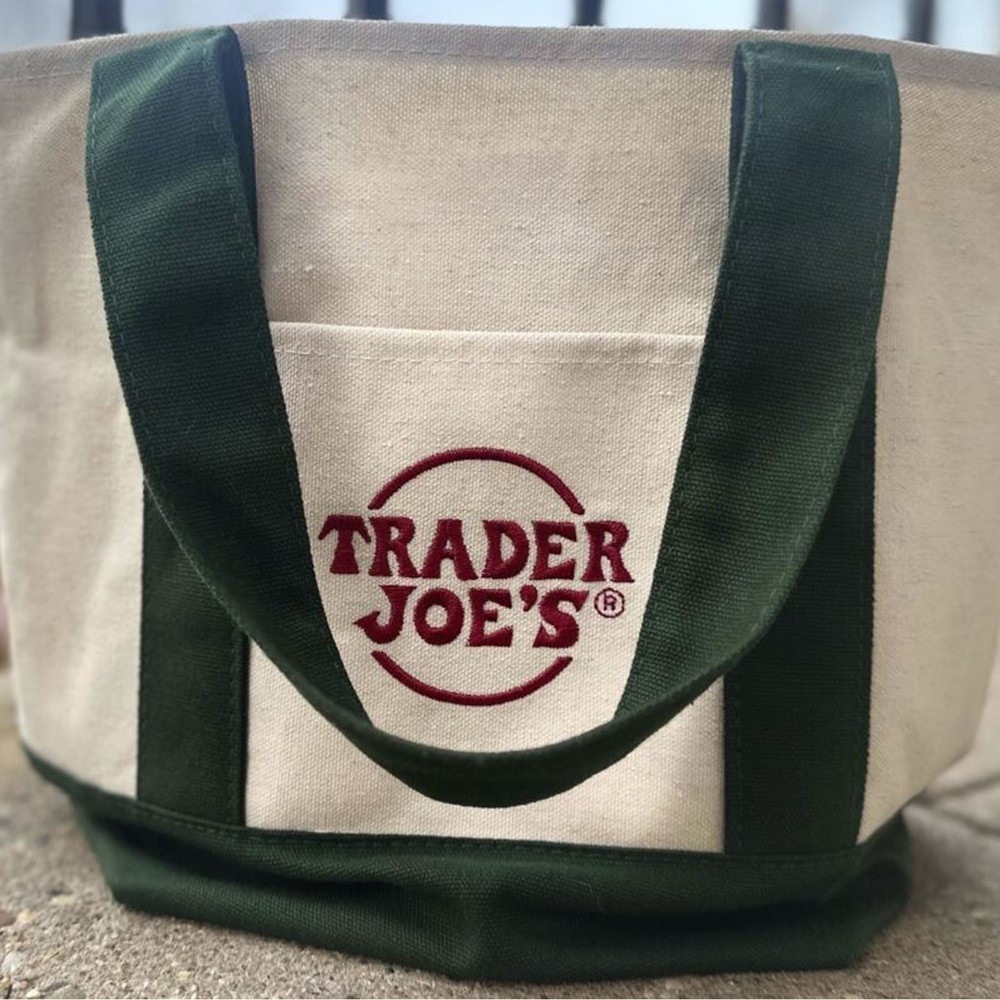 Trader Joe’s Mini Canvas Reusable Tote Bags Colorful Canvas Tote Bag 4 Colors US gallery