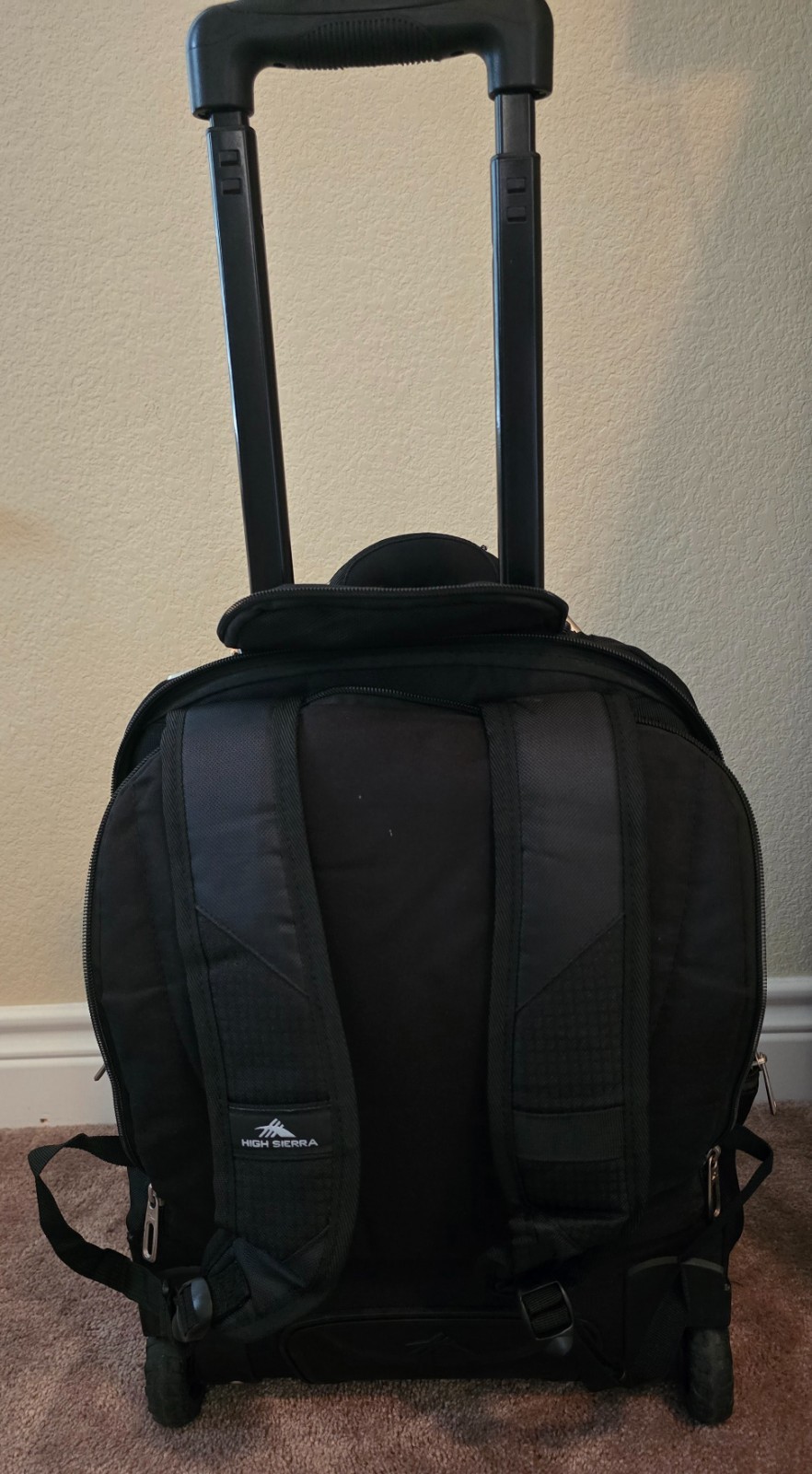 High Sierra Wheeled Daypack Black 2
