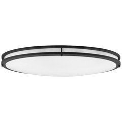 Sunlite LED 32″ Oval Flush Mount Ceiling Light 3200 Lumens 40W 40K-White Black
