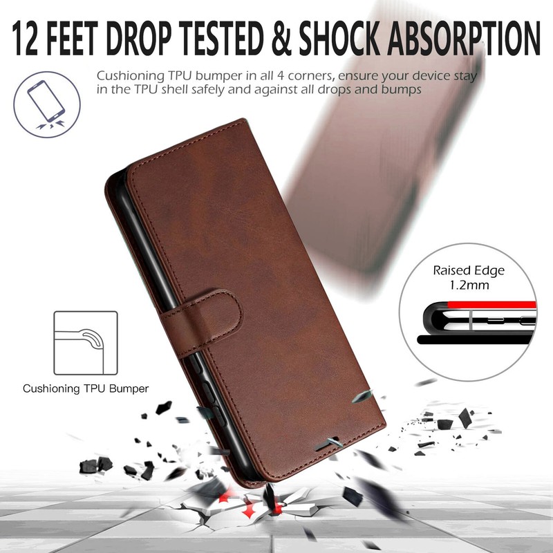 For Samsung Galaxy A14 5G Case, Wallet Pouch Cover + Tempered Glass Protector gallery