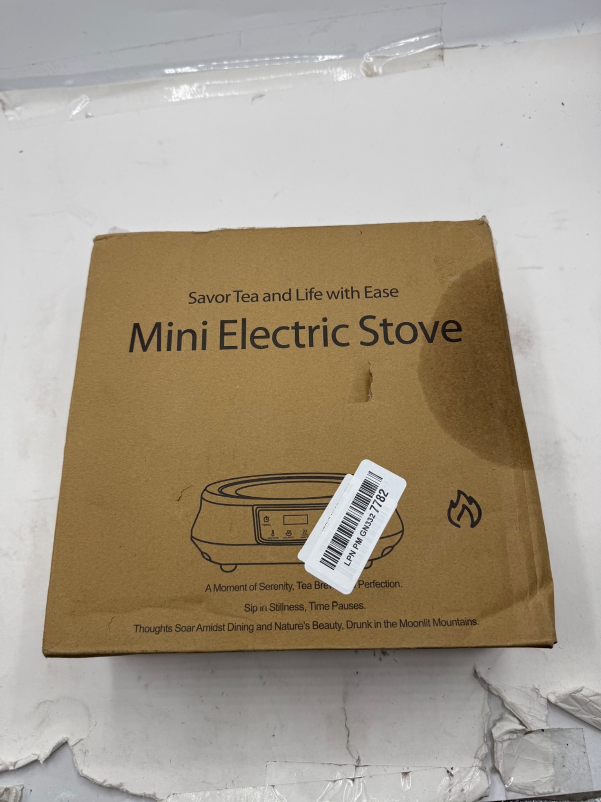 800W Electric Mini Stove, Ceramic Tea Stove with 8 Power Levels and Flexible gallery