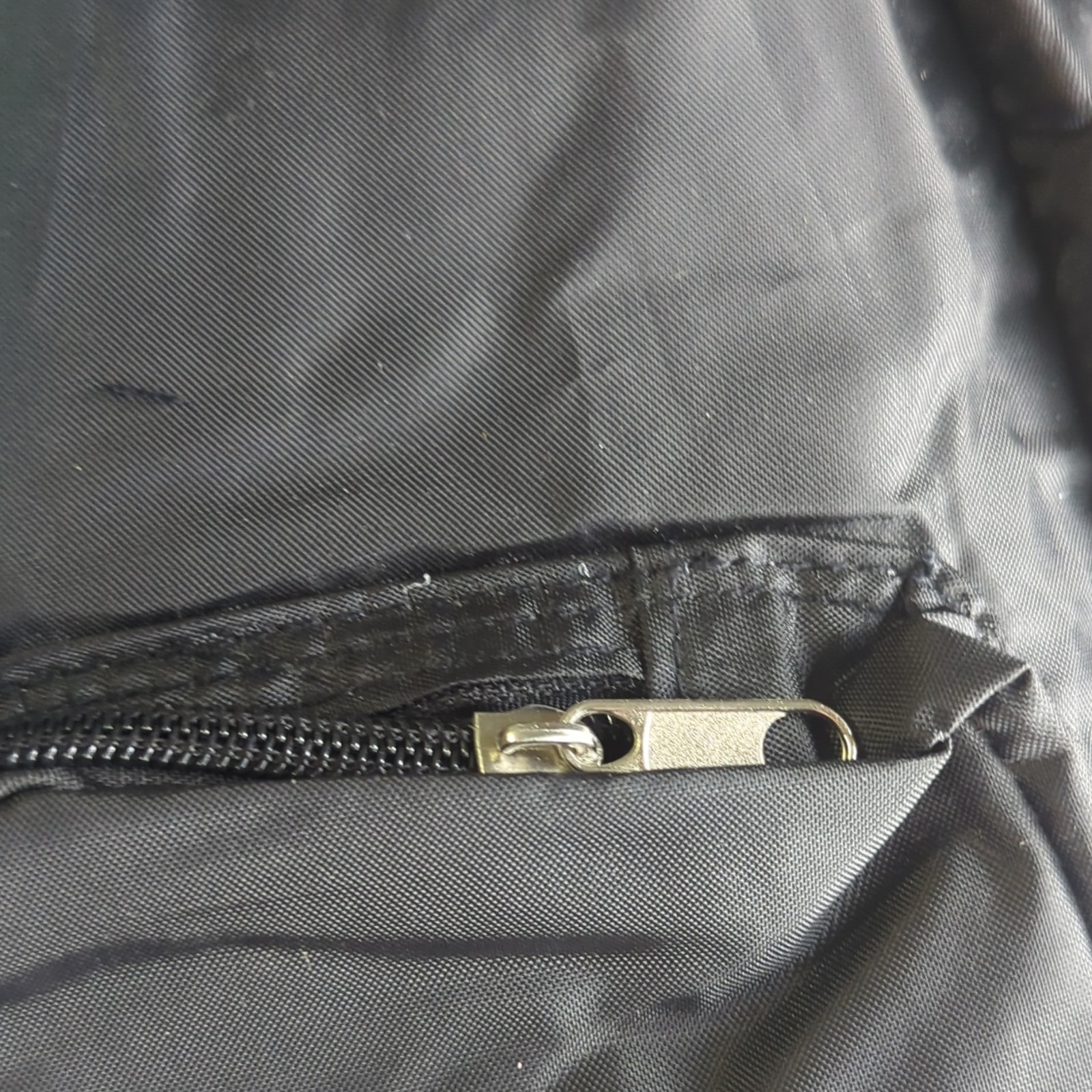 Crossbody Hiking Backpack Black Zip Buckle Closure 3 Pockets 2