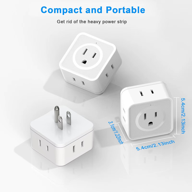5 Way Multi Plug Outlet Extender, Wall Outlet Expander, Small Electrical Outlet gallery