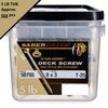 Saberdrive Multi-Purpose Deck Screws, #9 x 3" 5 LB, Approx. 368 Pieces Tan XL150 gallery