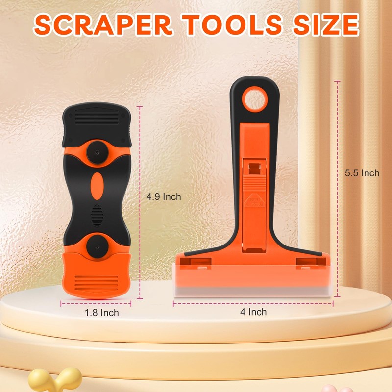 Razor Blade Scraper, 2 Pack 2 Pack+40Pcs, Scraper Tool Set gallery