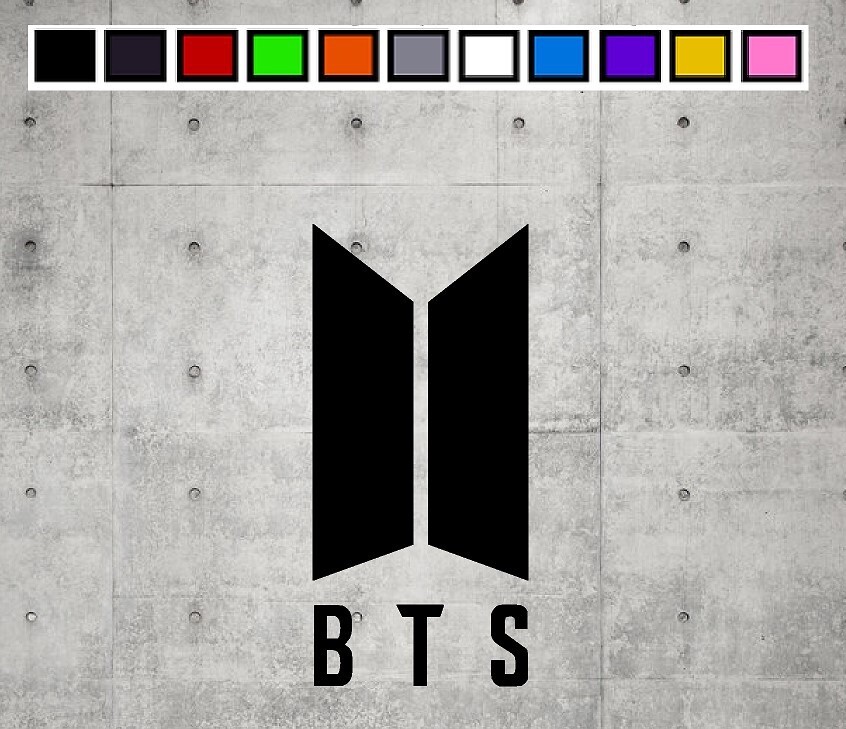 BTS LOGO Vinyl Decal Sticker Emblem Side Stickers Car Truck Window 4" 6" 8" gallery