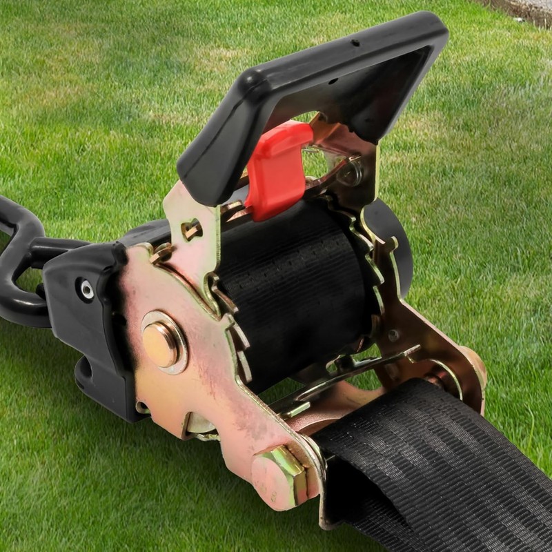 Ratchet Tie down Pair Anchor Retractable Transom Trailer Boat Hook Strap 2 Pack gallery