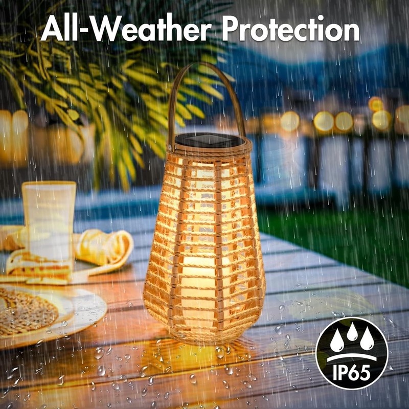 Solar LED Garden Lantern, Waterproof Outdoor Light for Patio, Pathway & Yard gallery