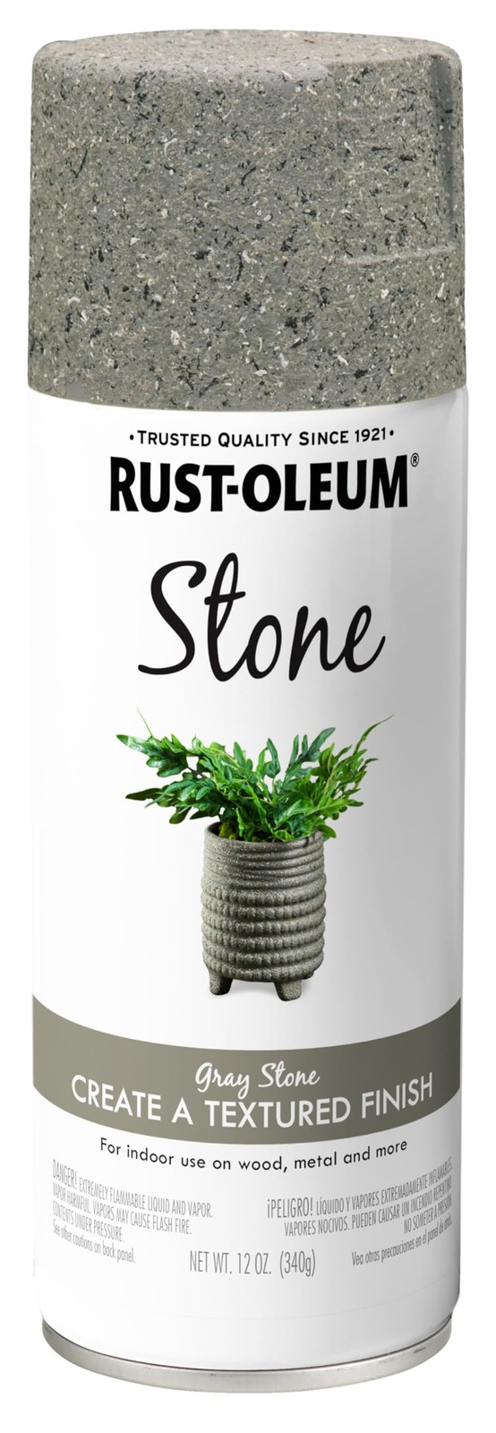 Rust Oleum Gray Stone Spray Paint 12 Ounce Textured Indoor Finish gallery