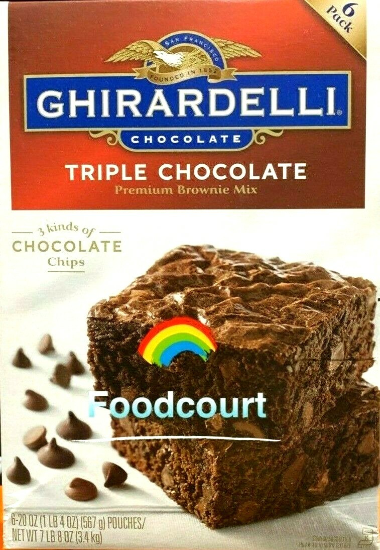Ghirardelli Triple Chocolate Premium Brownie Mix 6 Pack, 7.5 lb gallery