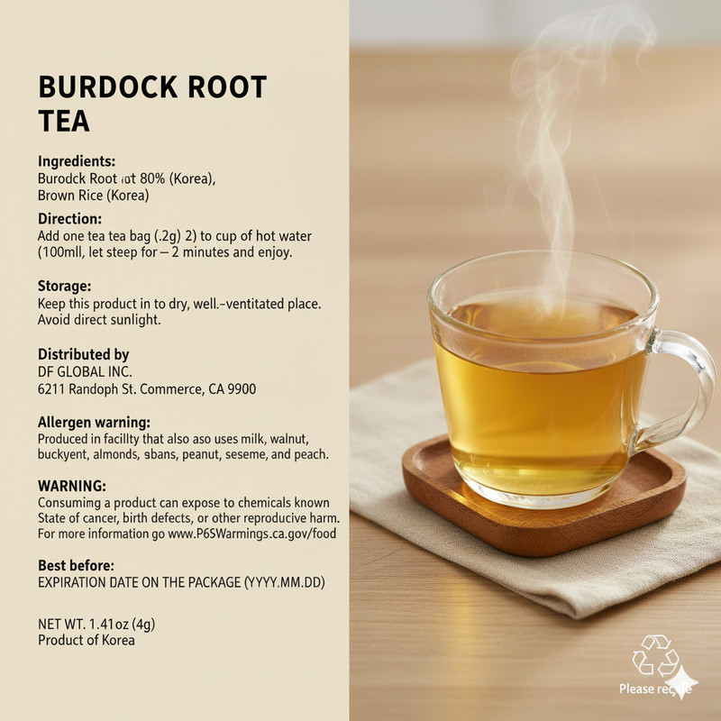 Damtuh Korean Burdock Root Tea 담터 우엉차, Herbal Tea Bags - Caffeine Free gallery