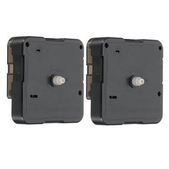 2 Set Clock Mechanism Replacement, Quartz Clock Mechanism Shaft Length 0.31in