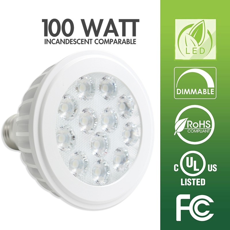 4-Pack PAR30 LED 15W 6500K Cool White Indoor/Outdoor Flood Light Bulbs 100 Watt gallery