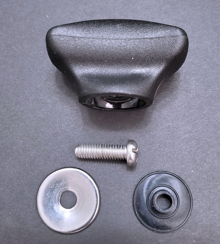 1 NEW - OEM Farberware Replacement Knob For Glass Lid Black Rectangle Shape gallery