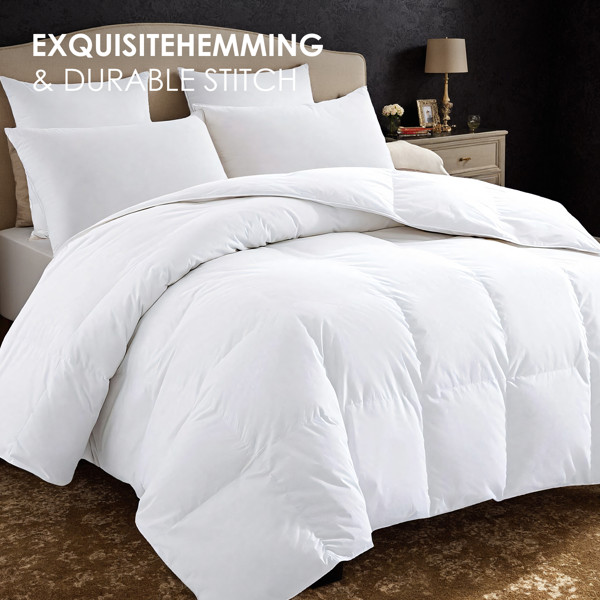 White Down Alternative Comforter All Season Machine Washable Breathable Queen gallery