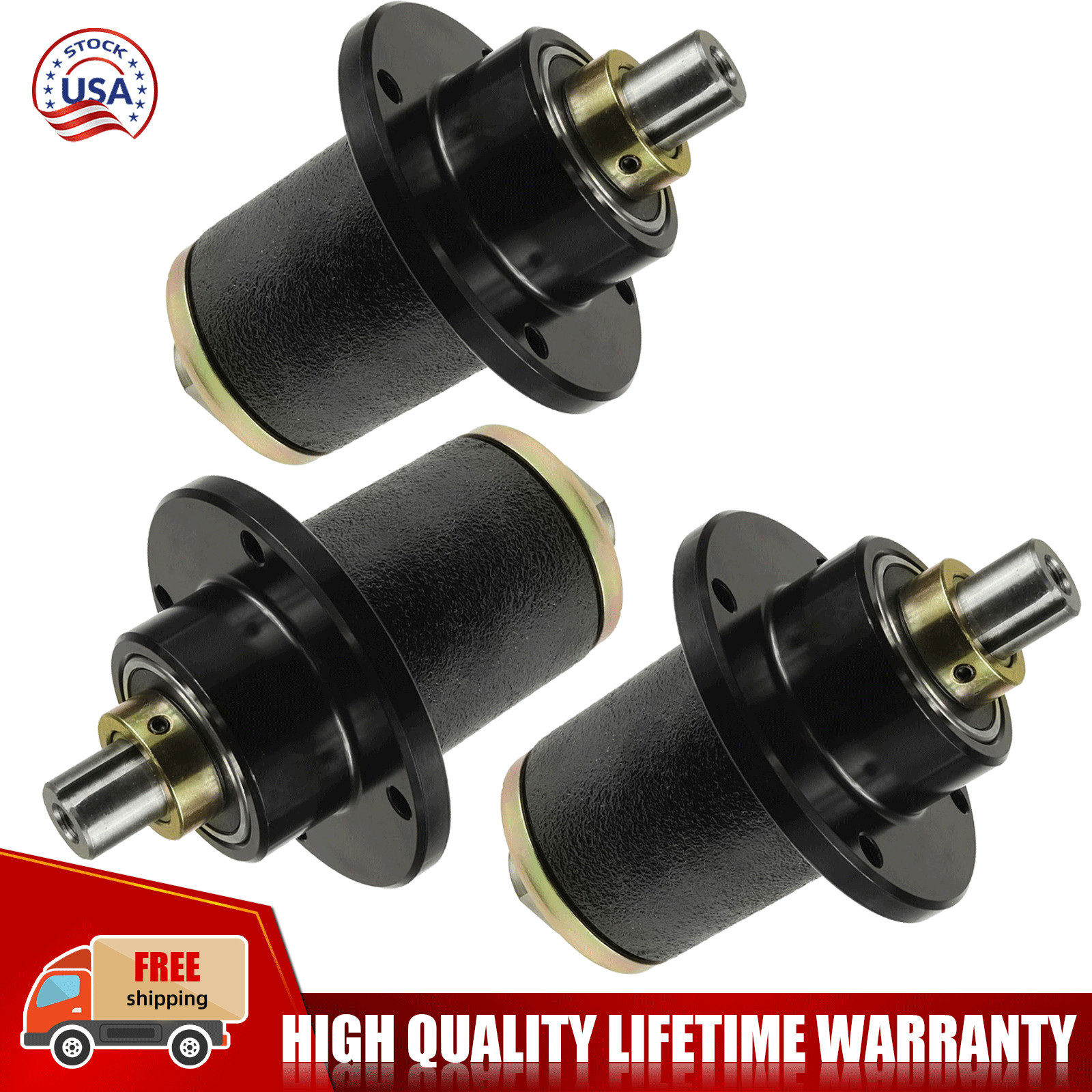 3 Spindle Assembly For Bad Boy Maverick 48", 54" 60"deck 037601500 037-6015-50 gallery